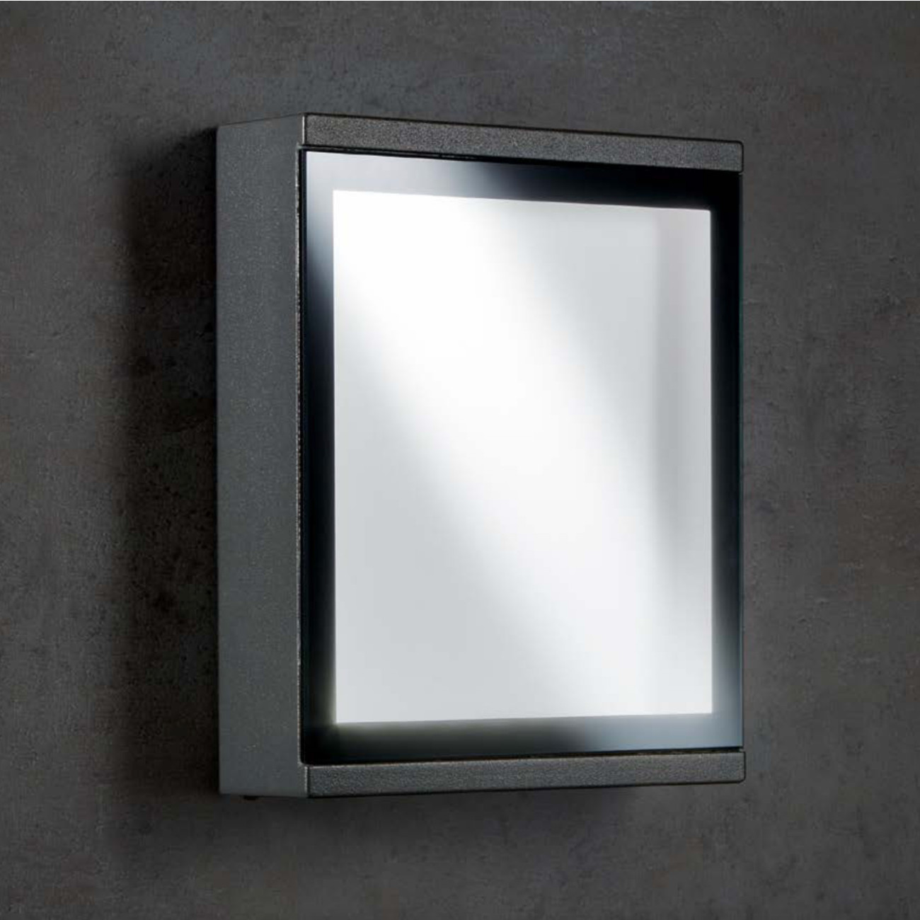 Flat LED wall light