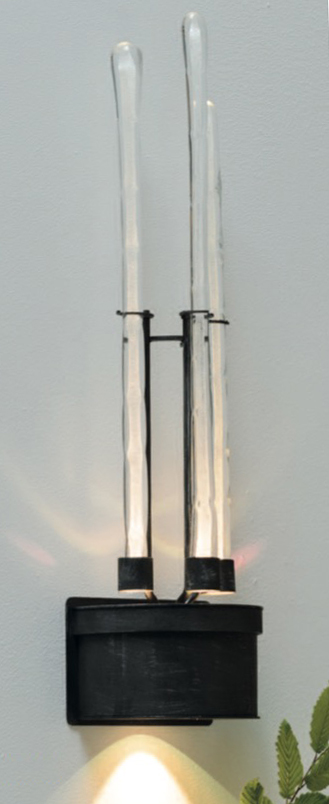 Glas-Stangen-Wandleuchte Skulptur WL 3663