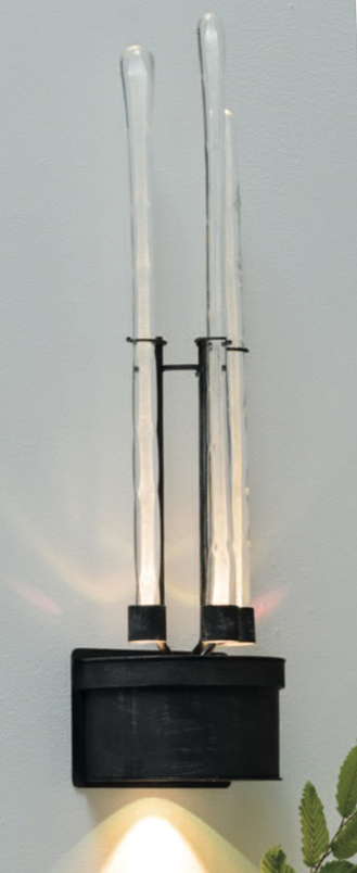 Handblown Glass Sculpture Wall Light for Outdoors 3663