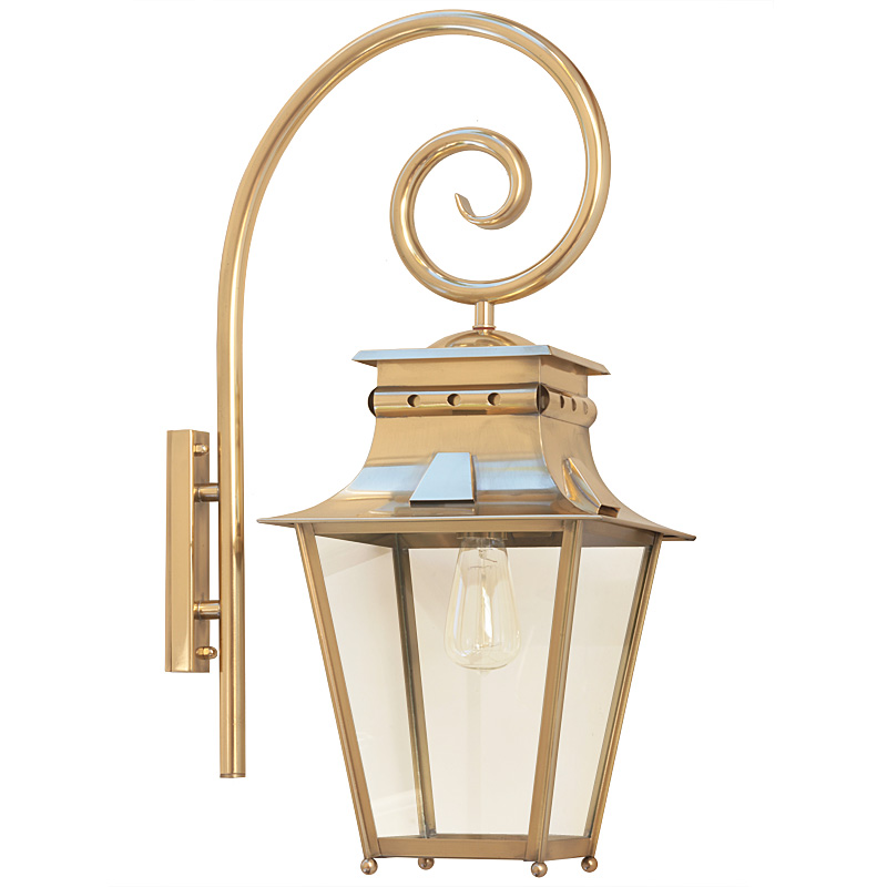 Historical Outdoor Wall Light Megève GM with Crozier Bracket