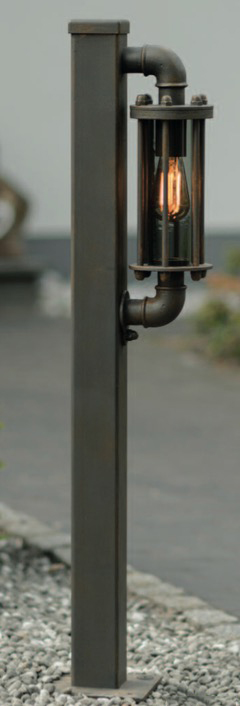 Iron Post Light for Outdoor Gardens AL 6824