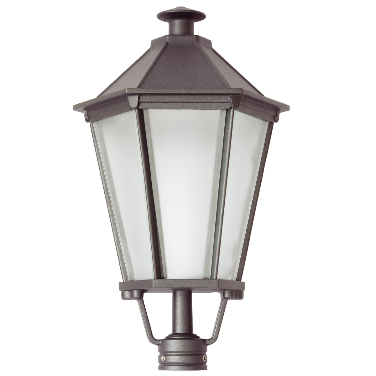 Bild 3: Die Laterne in Eisenglimmer DB703 Straßenlaterne mit Zierarm S2P3.T22.63TL: Die Laterne in Eisenglimmer DB703