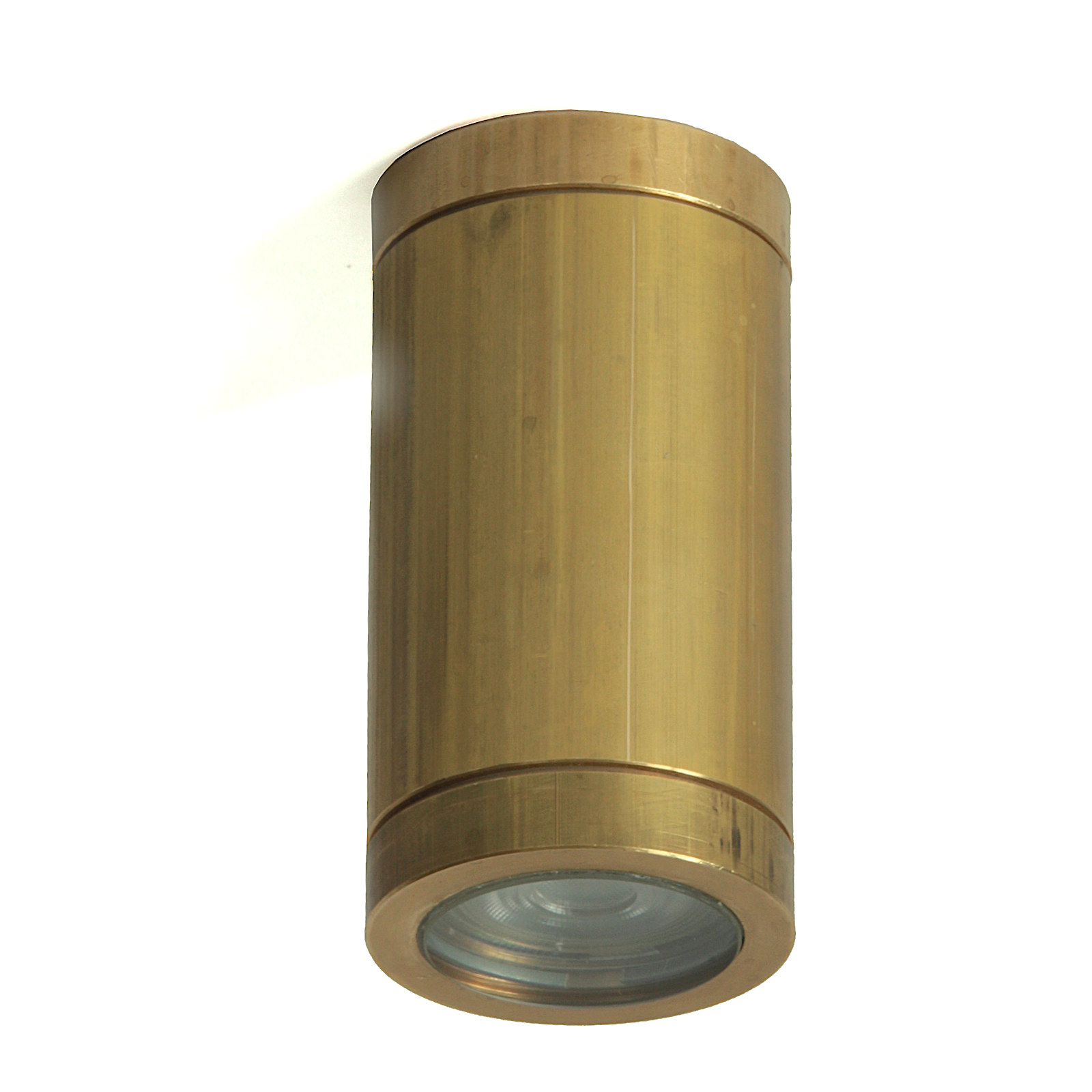 Brass Ceiling Spotlight Teres 1, Ø 60 mm: Messing Deckenstrahler Teres 1