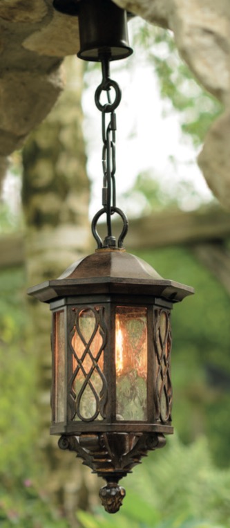 Grilled Wrought Iron Pendant Light HL 2419
