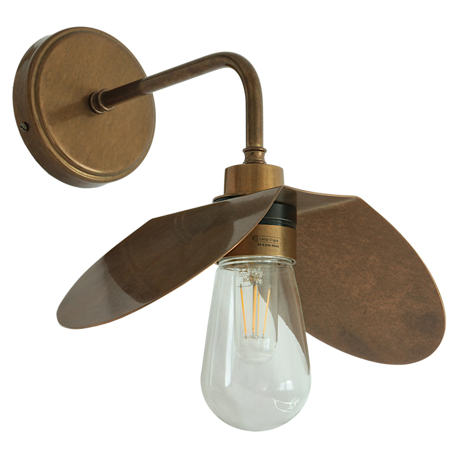 Outdoor Sconce Heli made of Brass