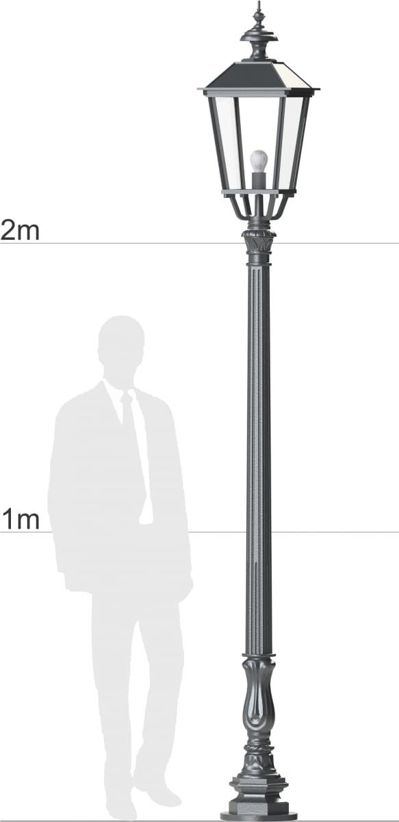 Klassische Mastleuchte mit vierseitiger Laterne SO P3.53, Bild 4 Klassische Mastleuchte mit vierseitiger Laterne SO P3.53, Bild 4