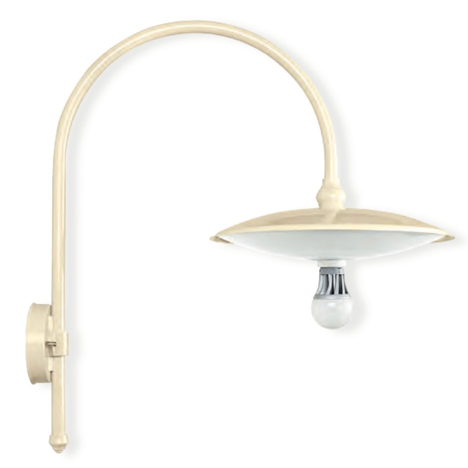 Wall Light for Outdoors with Simple Bow Arm