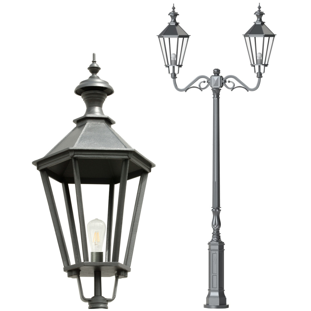 Große zweiflammige Mastleuchte S2P3.415.63 Große zweiflammige Mastleuchte S2P3.415.63