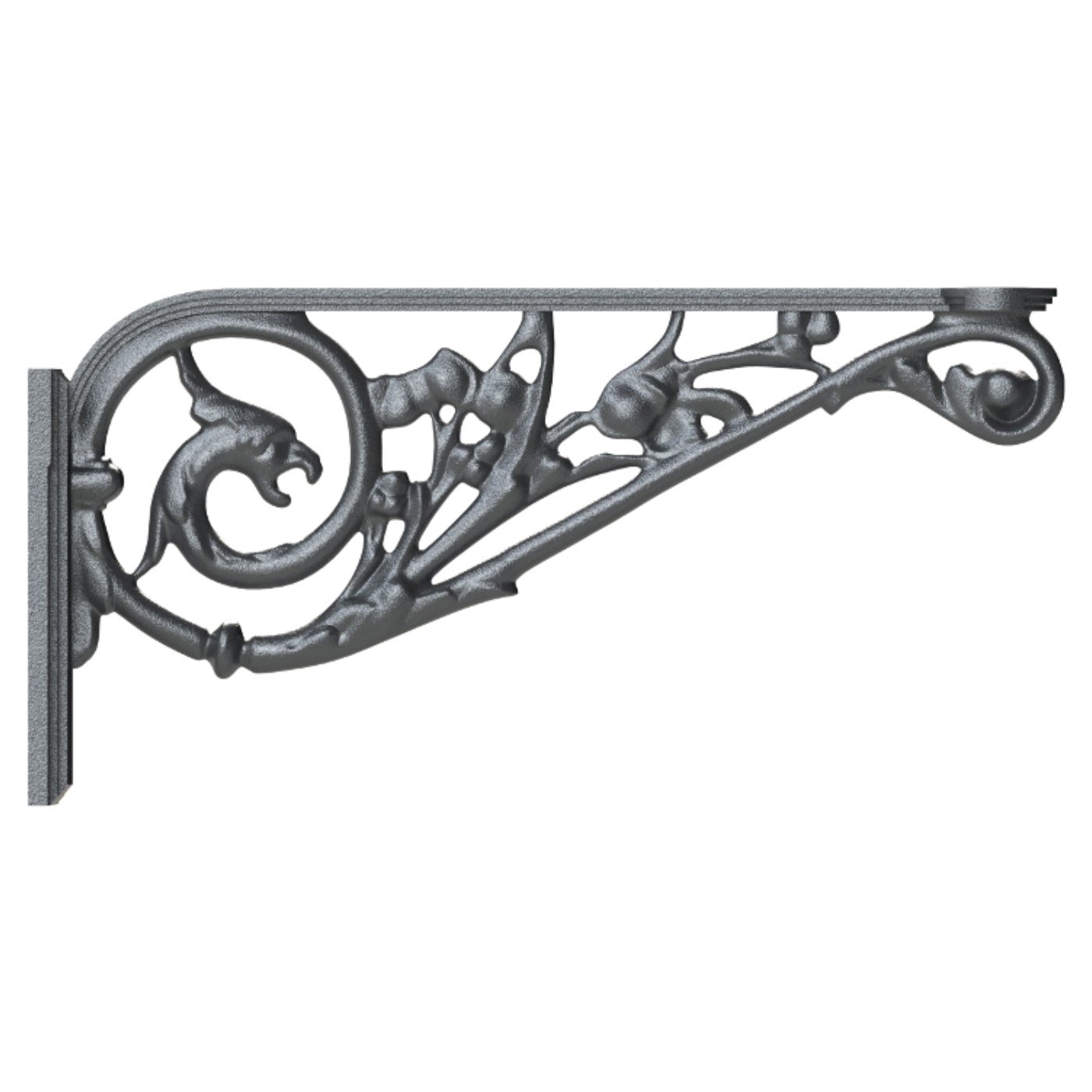 Large cast aluminium wall arm Greif 410