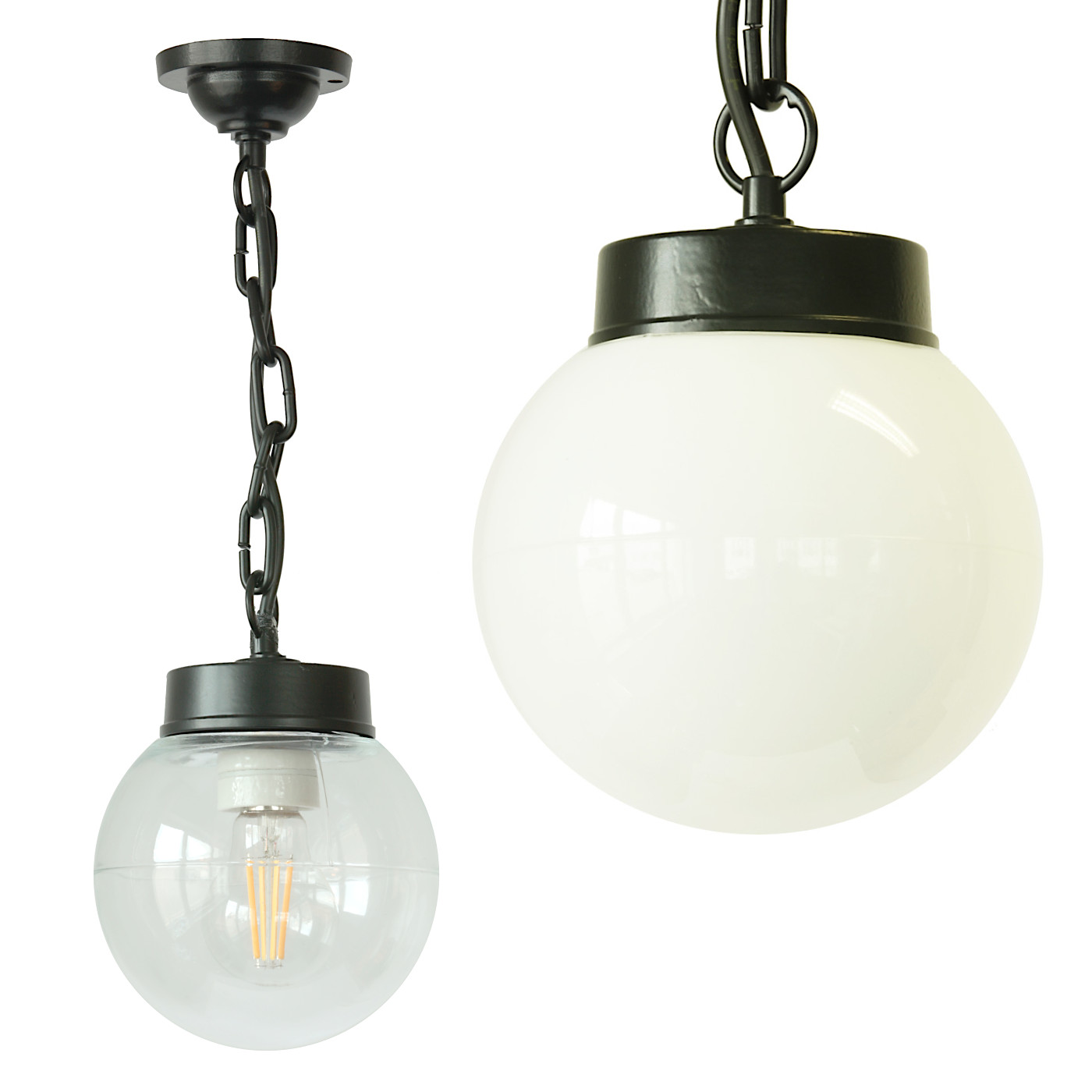 Pendant Lamp 38 Z-OR-K With Glass Globe