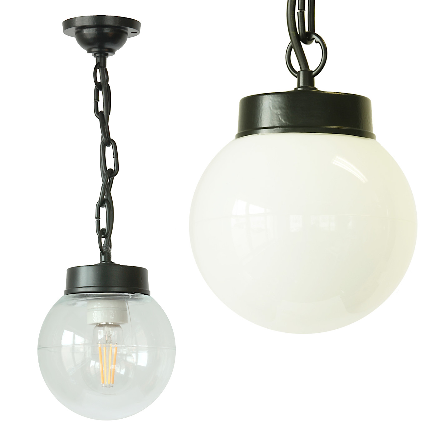 Pendelleuchte mit Glaskugel und Kette 38 Z-OR-K Pendelleuchte mit Glaskugel und Kette 38 Z-OR-K
