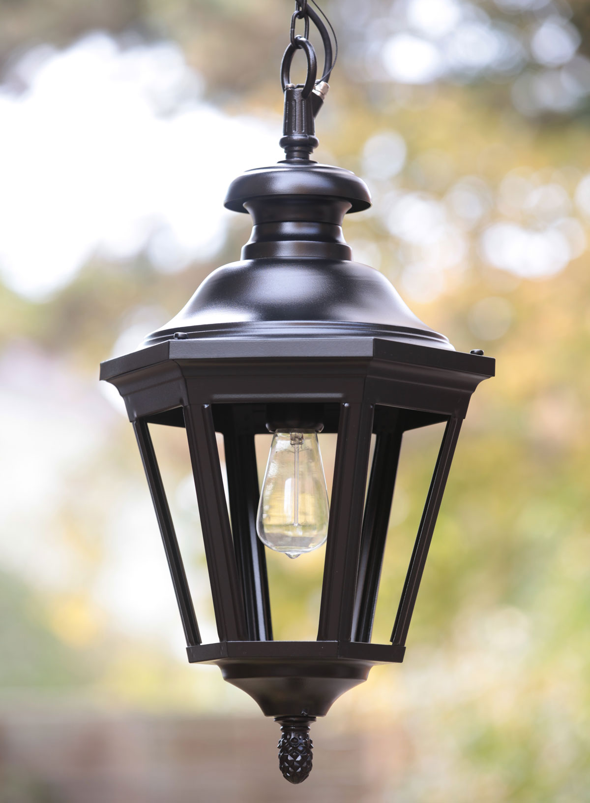 Handcrafted Outdoor Pendant Lantern Louis XIII