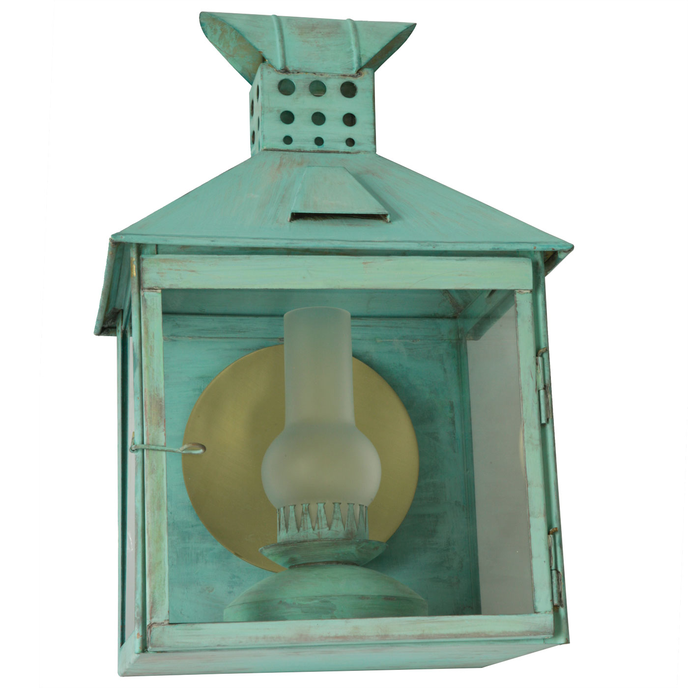 Wall lantern with covered chimney and petro-glass Campagne GM
