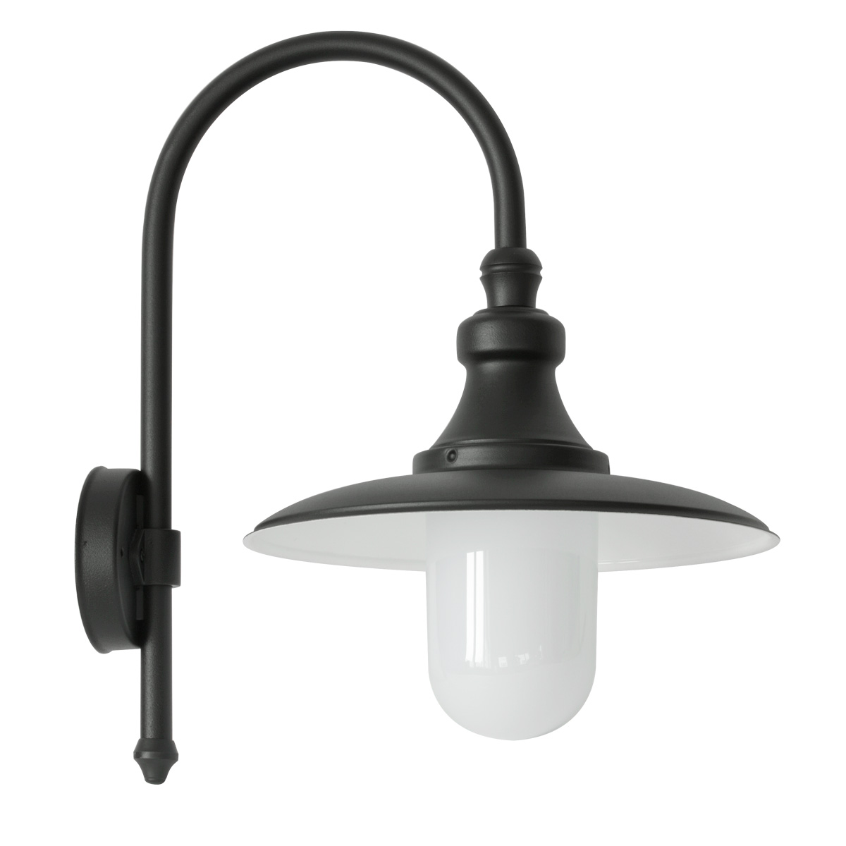 Outdoor Wall Light in Baroque-style with Bow Arm