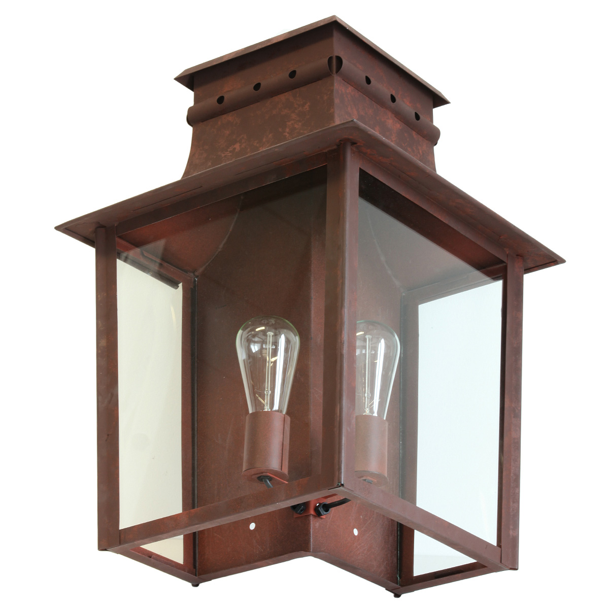 Historical Corner Wall Lantern Morzine TGM