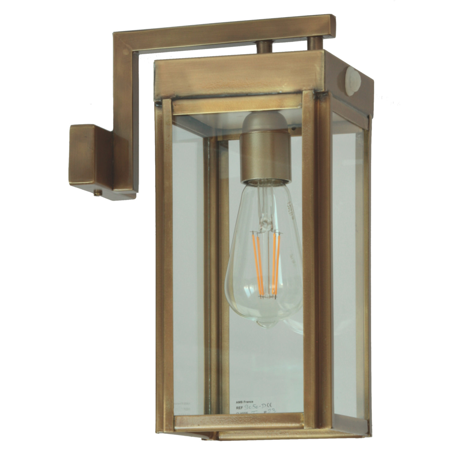 Bild 17: Sondermodell in 12 Messing patiniert und lackiert (bitte anfragen) Kubische Wandleuchte mit Bewegungsmelder Loft 9050: Sondermodell in 12 Messing patiniert und lackiert (bitte anfragen)