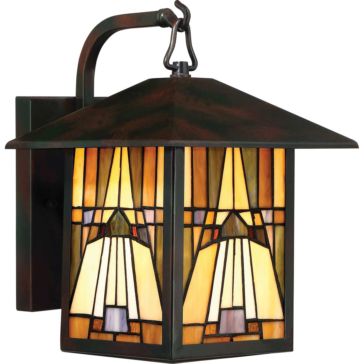Nostalgische Tiffany Außen-Wandlaterne , 31 cm