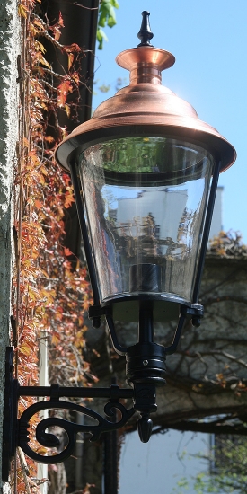 Wall Light Marienburg with Lower Rhein-style Copper Lantern 41 CU