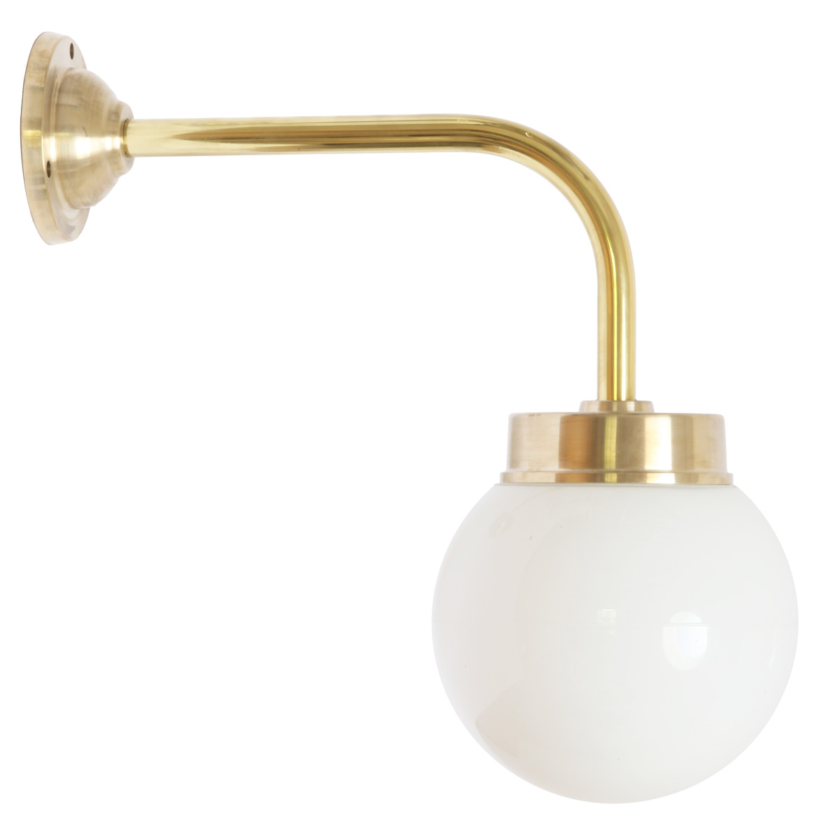 Außenlampe aus Messing mit Glaskugel 38-90 ORBR Außenlampe aus Messing mit Glaskugel 38-90 ORBR