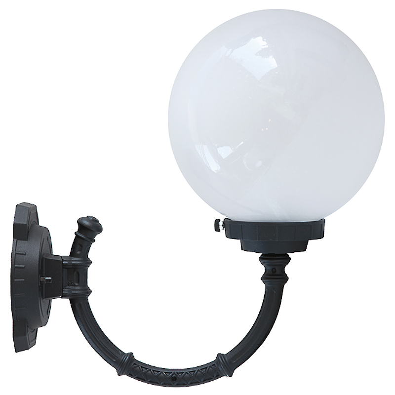 Traditional wall lamp with glass globe Traditional wall lamp with glass globe