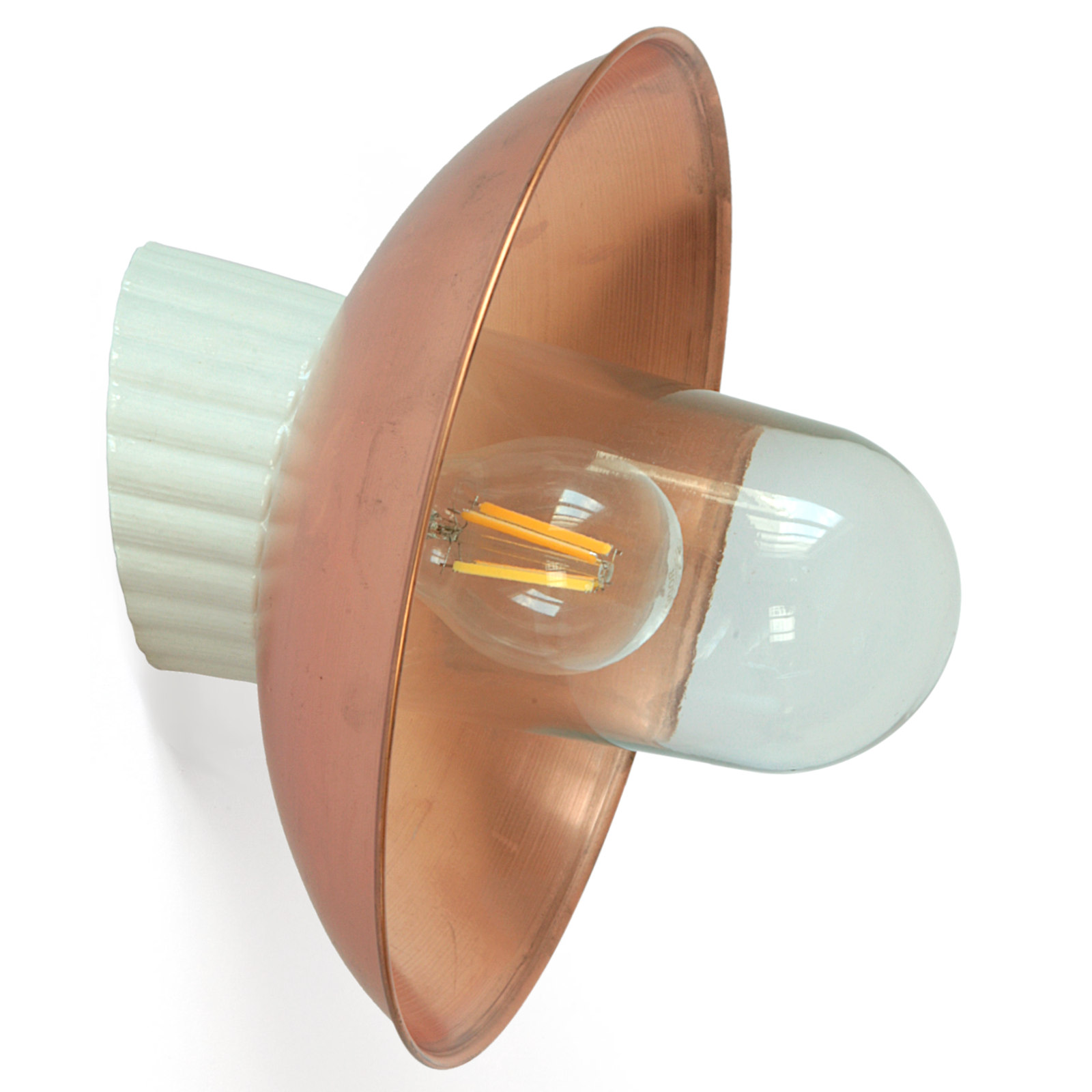 Porzellan Wandlampe Kupferschirm WMCU 2024 Porzellan Wandlampe Kupferschirm WMCU 2024