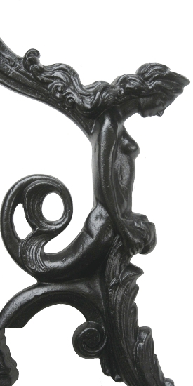 Bild 2: Jugendstil-Wandarm in Schwarz Historische Kugelleuchte Prag M-L 01 mit Jugendstil-Wandarm: Jugendstil-Wandarm in Schwarz