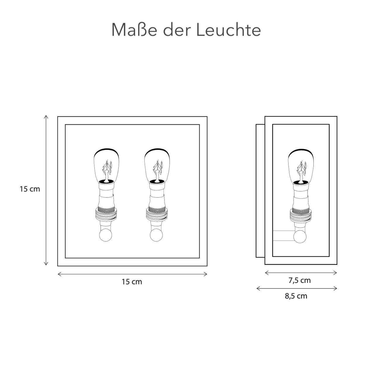 Zweiflammige Messing-Wandleuchte Vitrine petit, Bild 11 Zweiflammige Messing-Wandleuchte Vitrine petit, Bild 11