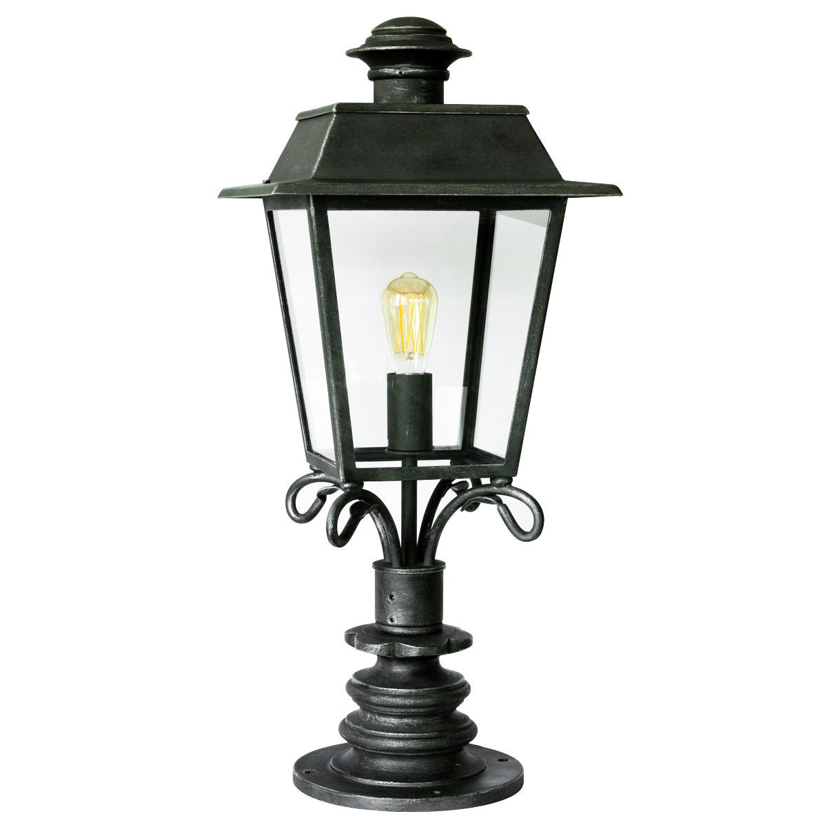 Classic Wrought Iron Pedestal Lantern AL 6796