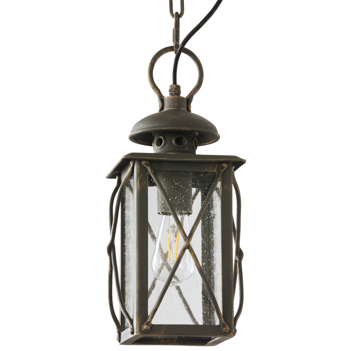 Exquisite Wrought Iron Pendant Light with Grill HL 2349-A