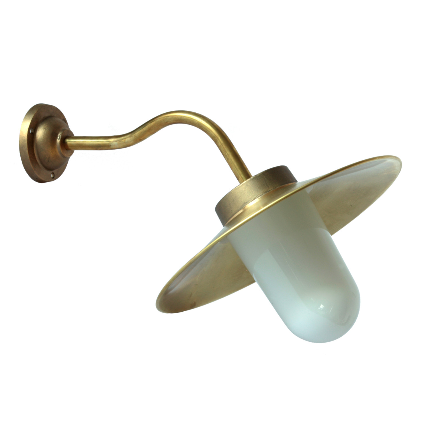 Außenlampe aus Messing mit Schirm 38-45 BR Außenlampe aus Messing mit Schirm 38-45 BR