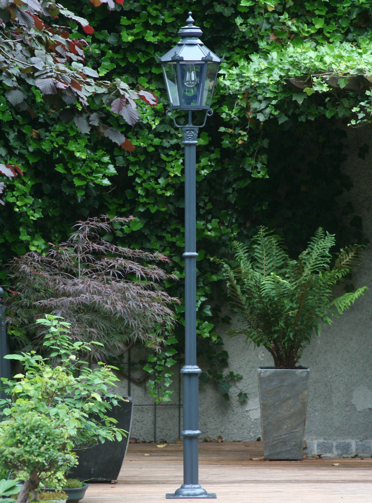Cast Iron Post Light With Schinkel Lantern A 58 MZ 180 S