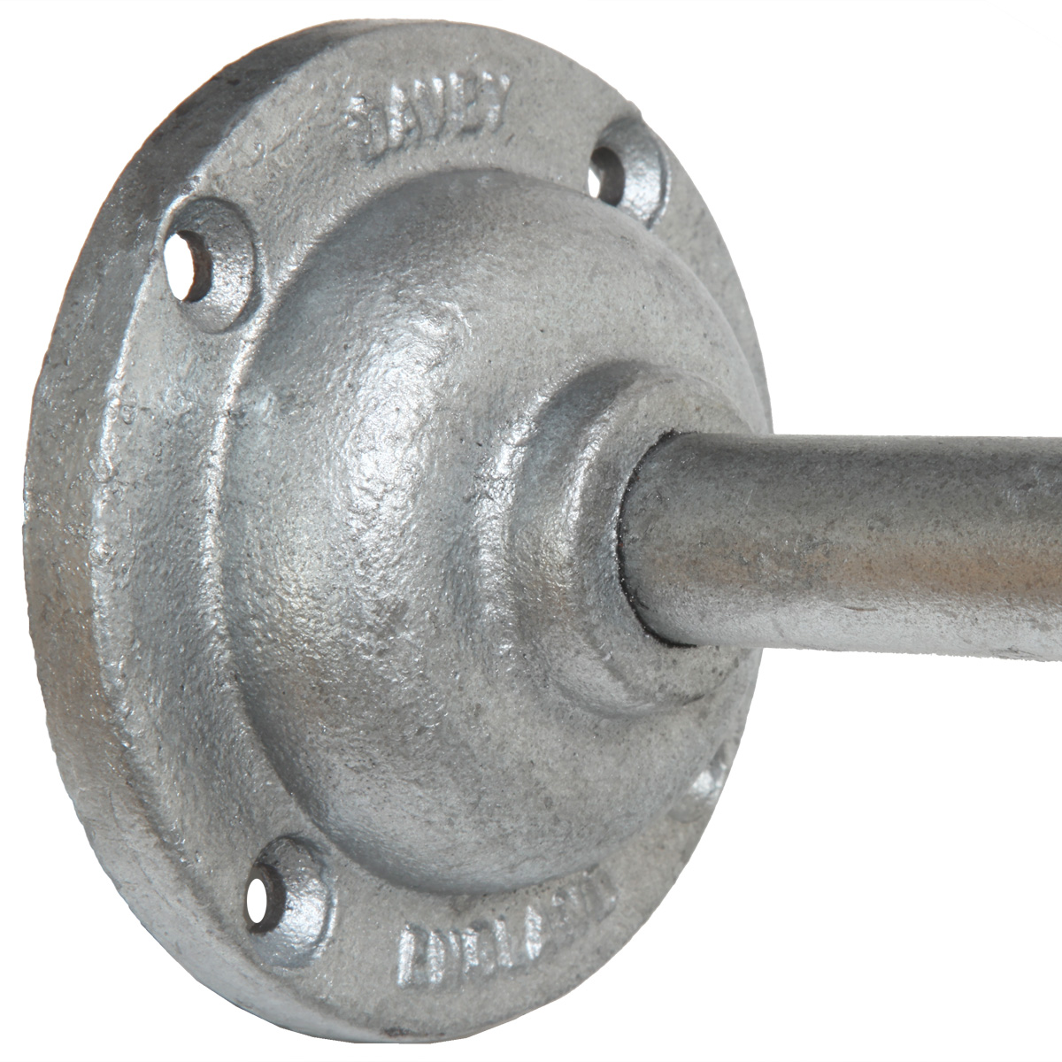 Bild 4: Durchmesser der Wandrosette: 100 mm Gusseisen-Wandleuchte mit Schwanenhals 7672F/S: Durchmesser der Wandrosette: 100 mm