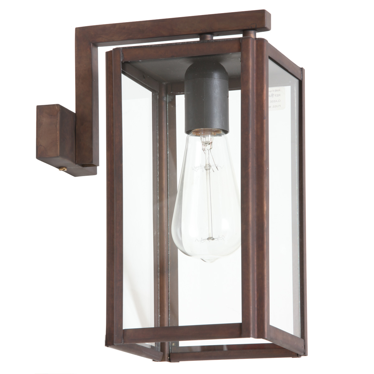 Bild 10: Edelrost-Patina, mit Edisonbirne, ohne Bewegungsmelder Kubische Wandleuchte mit Bewegungsmelder Loft 9050: Edelrost-Patina, mit Edisonbirne, ohne Bewegungsmelder