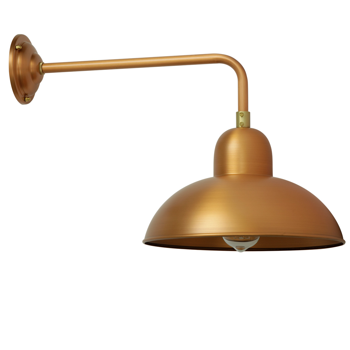 Bild 4: Abgebildet in Kupfer matt lackiert Bauhaus-Wandleuchte für außen Solingen RO 140 Kupfer Patina: Abgebildet in Kupfer matt lackiert