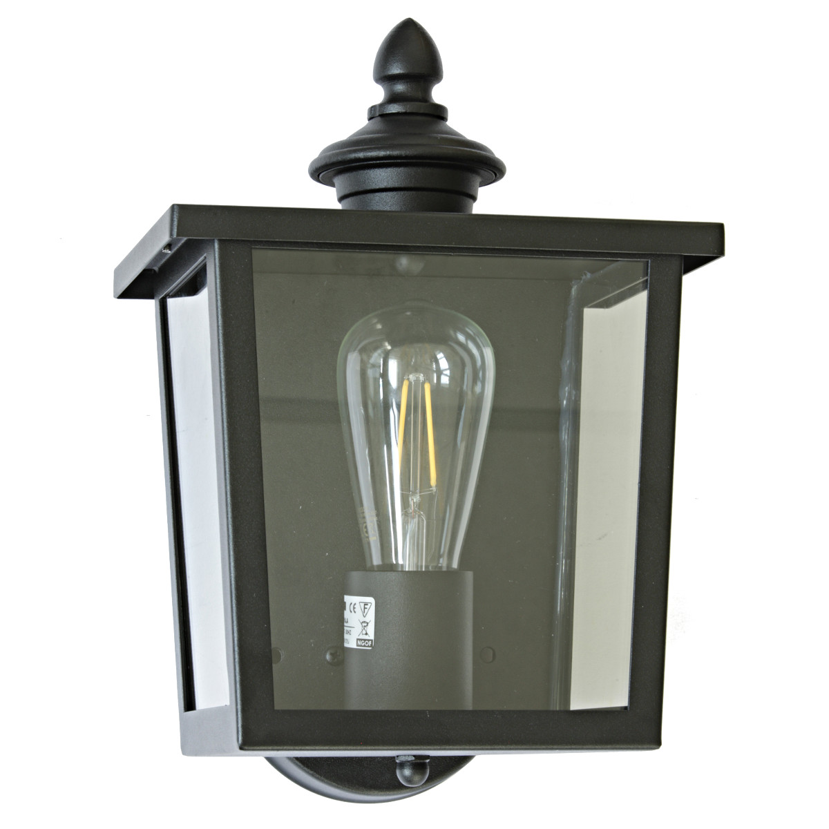 Kleine kubische Edelstahl-Außenleuchte Kleine kubische Edelstahl-Außenleuchte