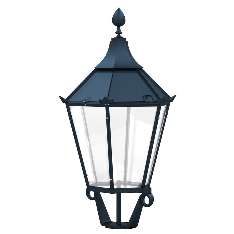 Bild 3: Berliner Modellleuchte: Große Aufsatzleuchte A51, Modell 1 mit Dachverzierung Berliner Modellleuchte: Große Aufsatzleuchte A 51: Berliner Modellleuchte: Große Aufsatzleuchte A51, Modell 1 mit Dachverzierung