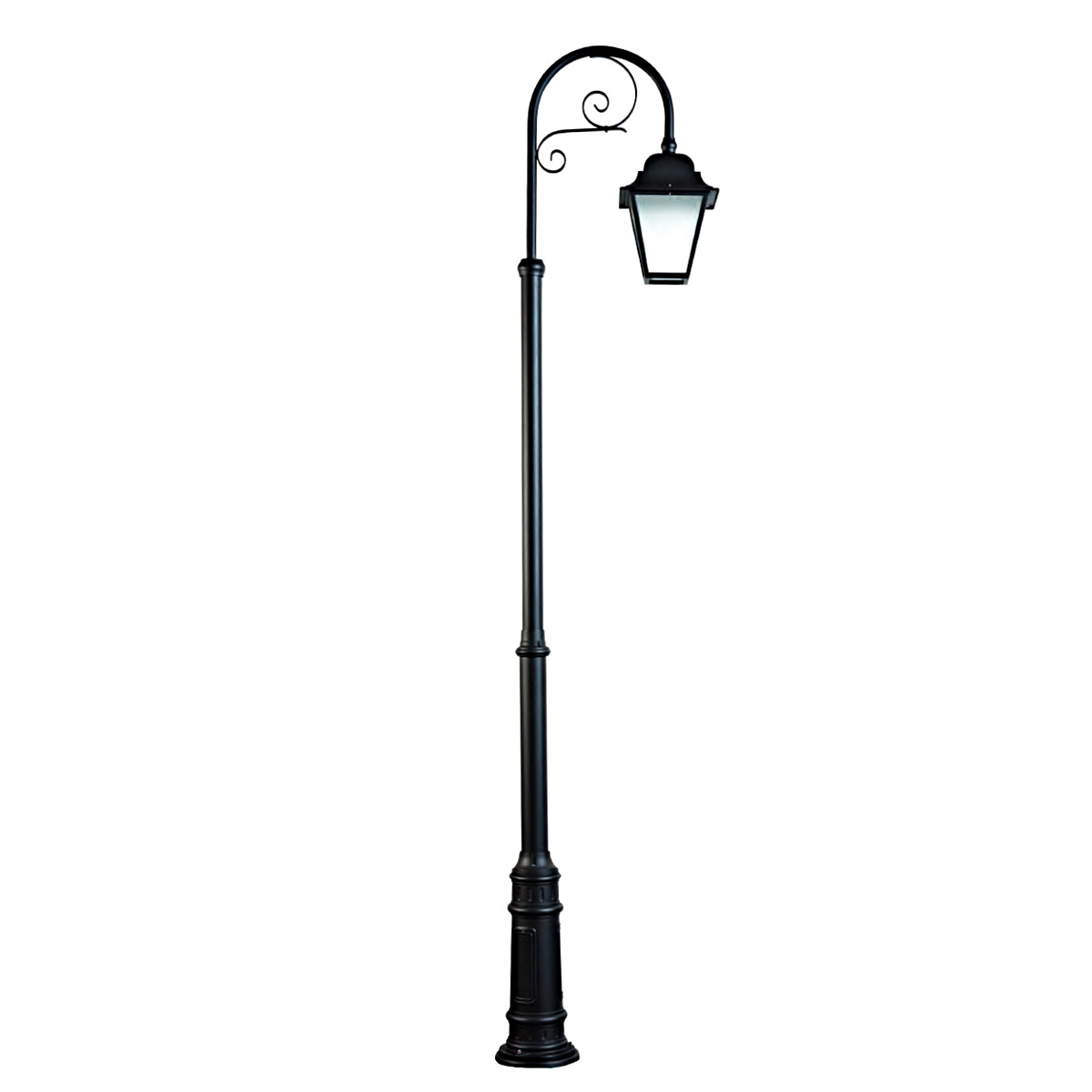 Tall Lamp Post with Floral Dekor