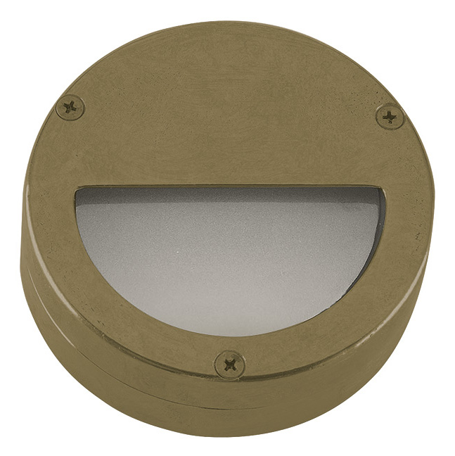 Cabin brass light with eyelid glass