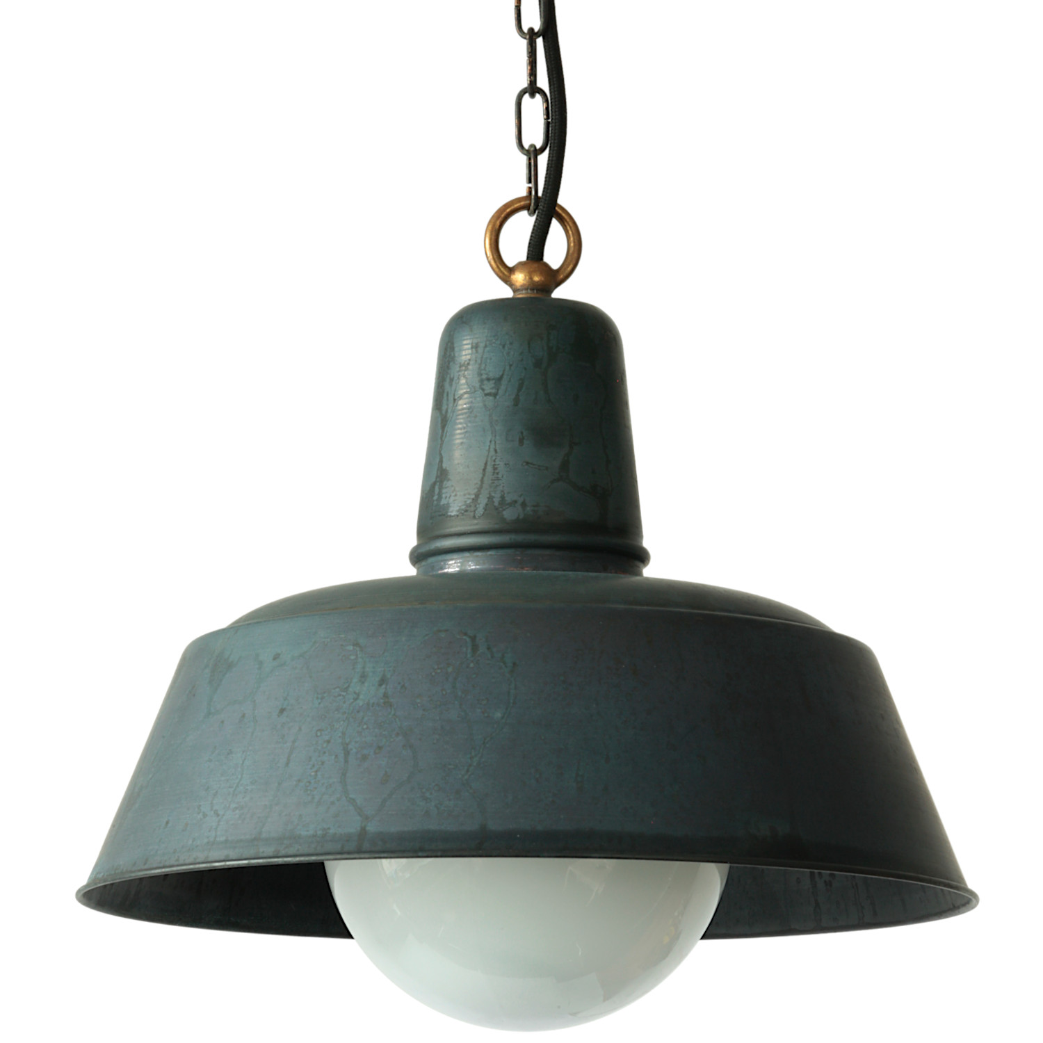 Classic Industrial Copper Pendant Light Berlin With Glass