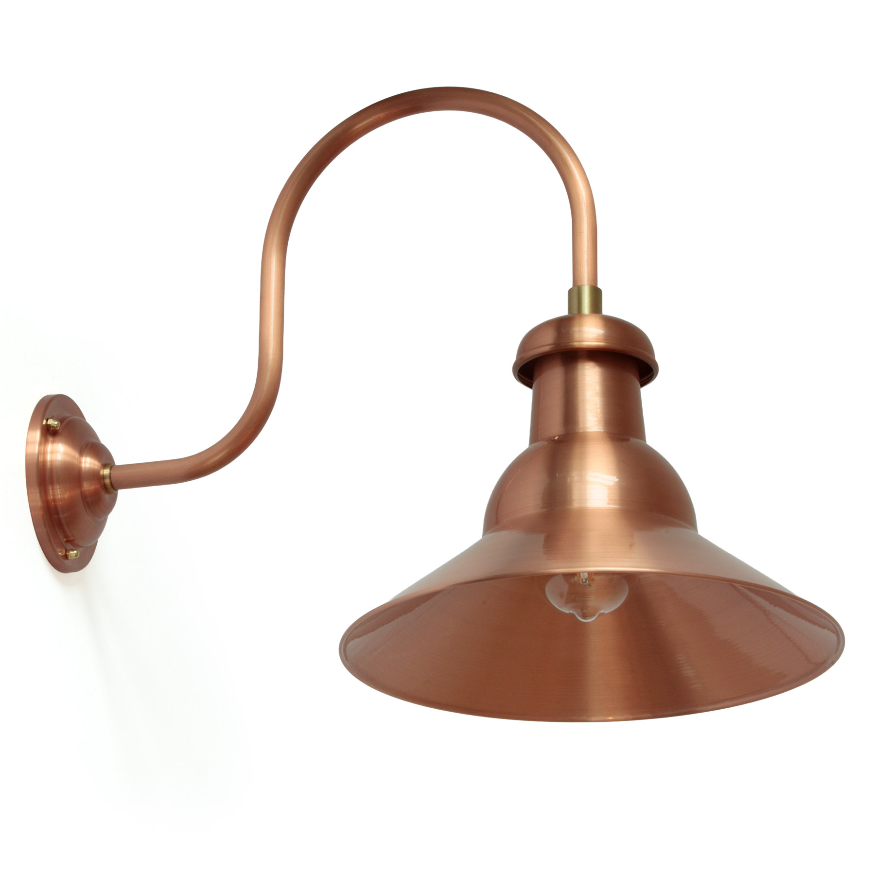Copper Sconce Regensburg W1600 Patina: Kupfer glänzend 