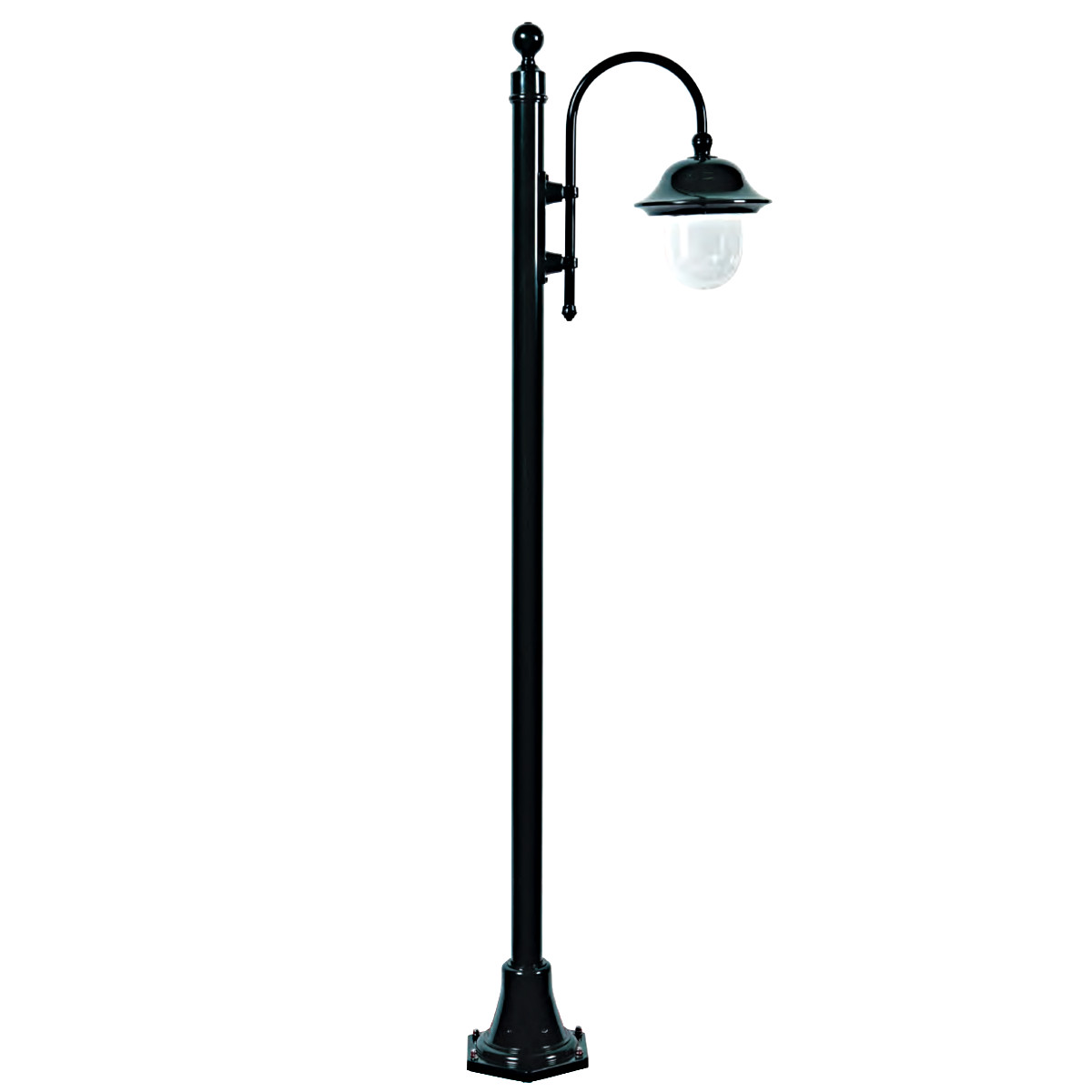 Italian Lamppost with Bow Arm Boom
