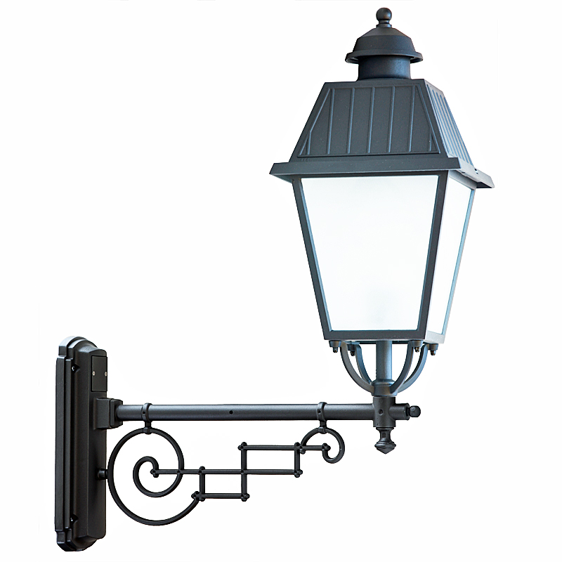 Große Wandleuchte mit historischem Ausleger Große Wandleuchte mit historischem Ausleger