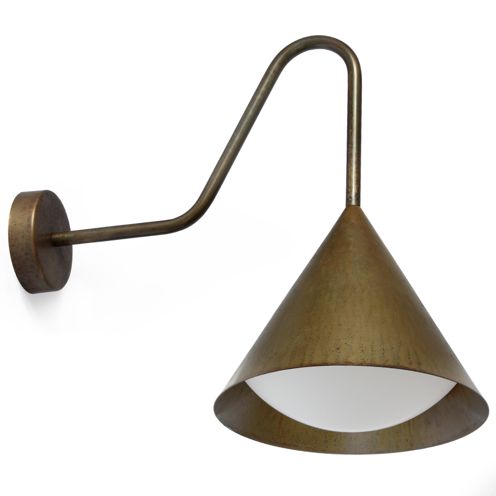 Curved Arm Wall Light Cone