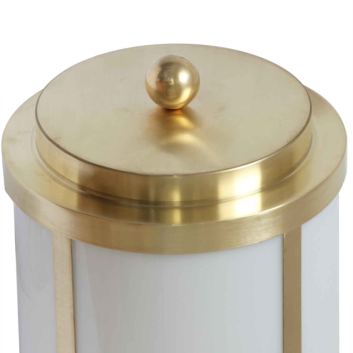 Bild 2: Detailansicht von oben Große Art déco-Außenleuchte mit Zylinderglas S 4-1: Detailansicht von oben