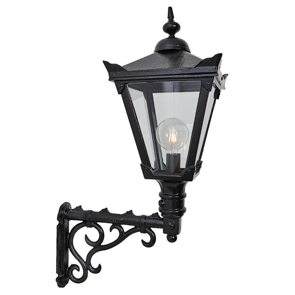 Large Cast Iron Victorian Wall Lantern Large Cast Iron Victorian Wall Lantern