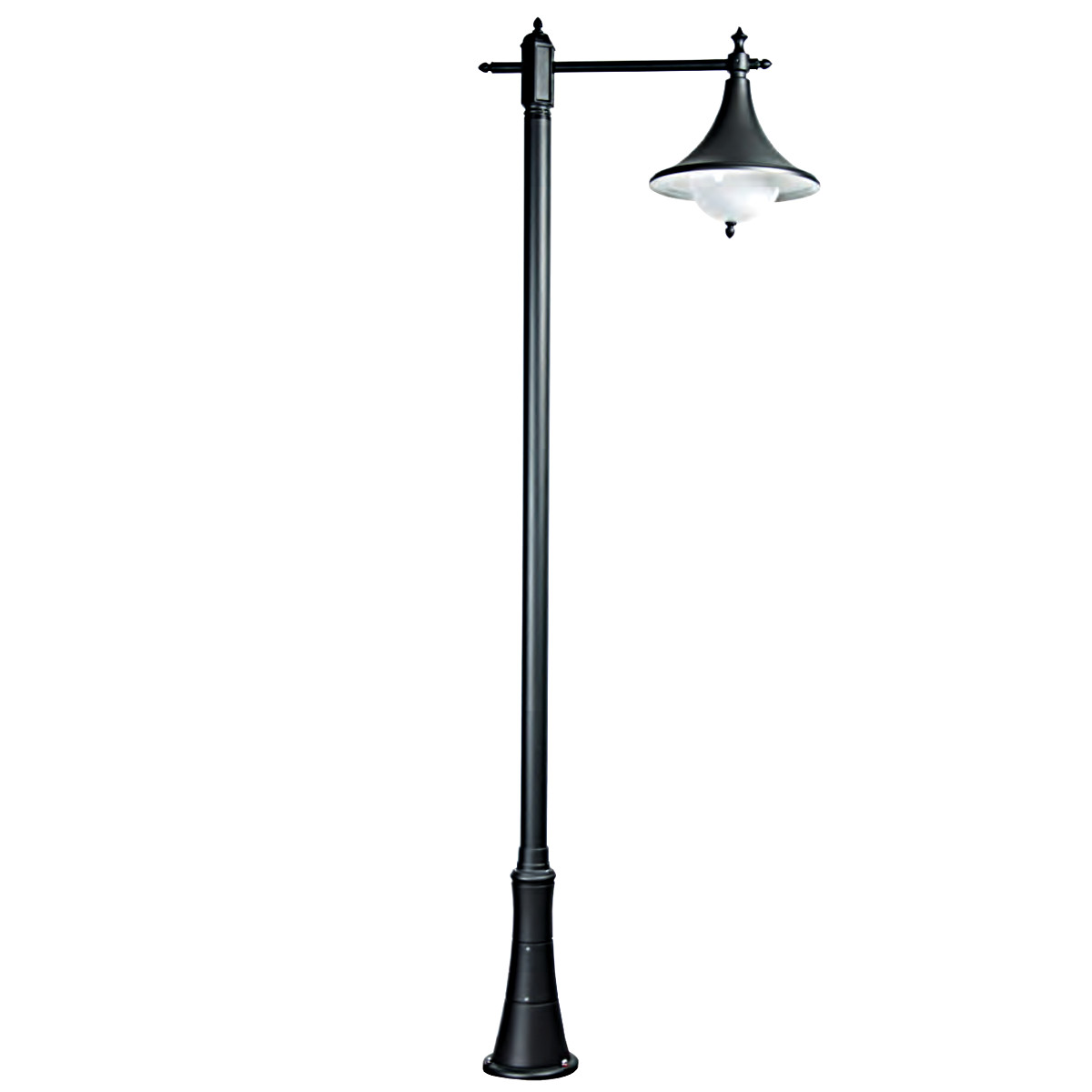 Italian Post Lamp with Canopy Shade