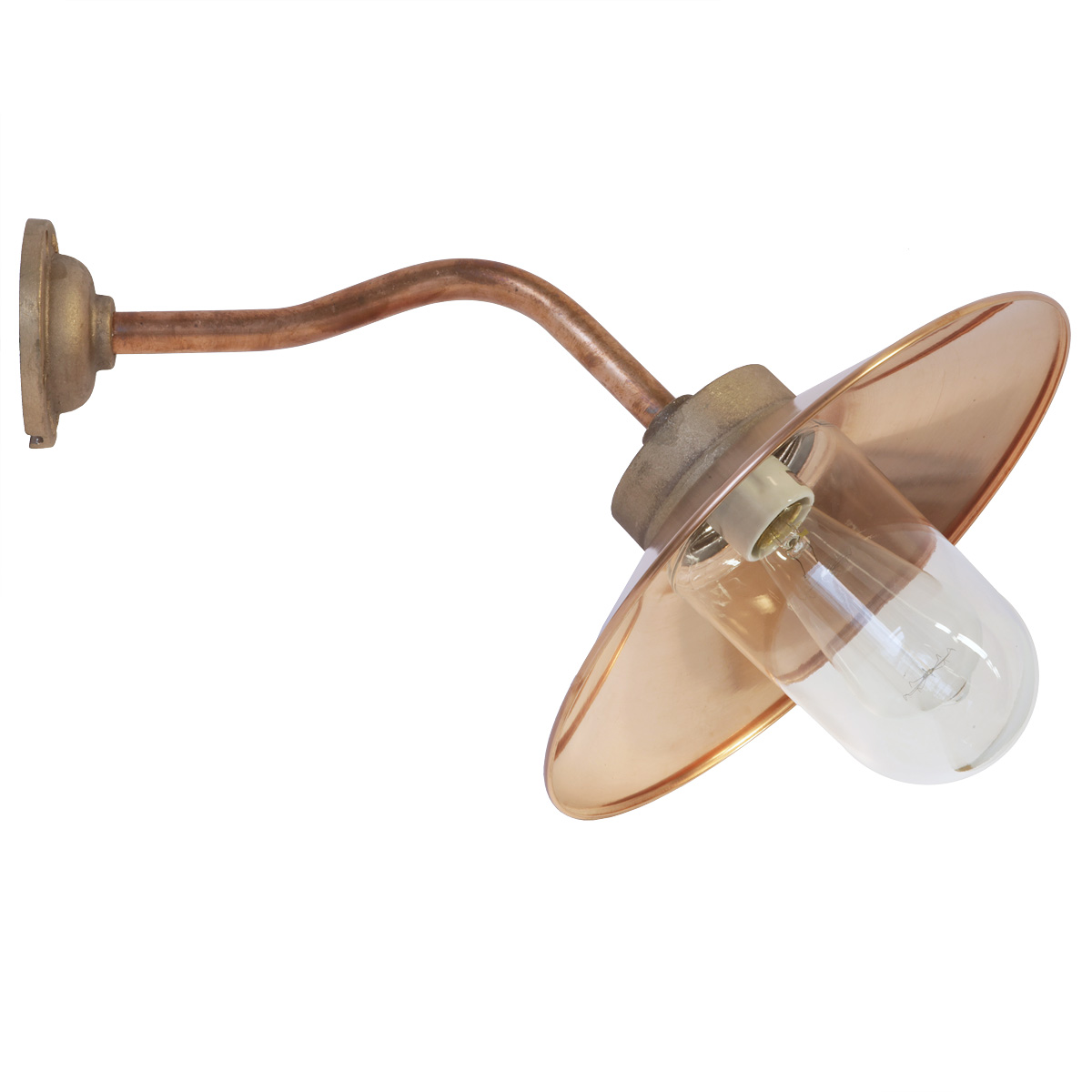 Bild 1: Hofleuchte aus Bronze 7680/GM/FR/C mit klarem Glas Hofleuchte aus Bronze oder Gusseisen 7680/GM/FR/C: Hofleuchte aus Bronze 7680/GM/FR/C mit klarem Glas