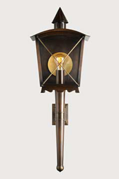 Historische Postkutscherlampe aus Kupfer oder Messing, Bild 2 Historische Postkutscherlampe aus Kupfer oder Messing, Bild 2