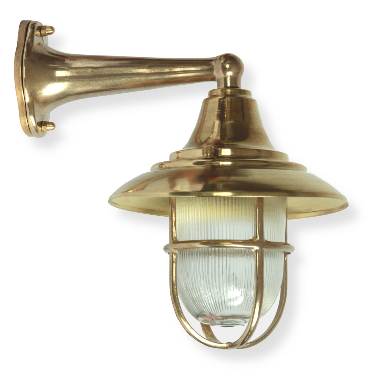 Weatherproof brass wall light N° 54