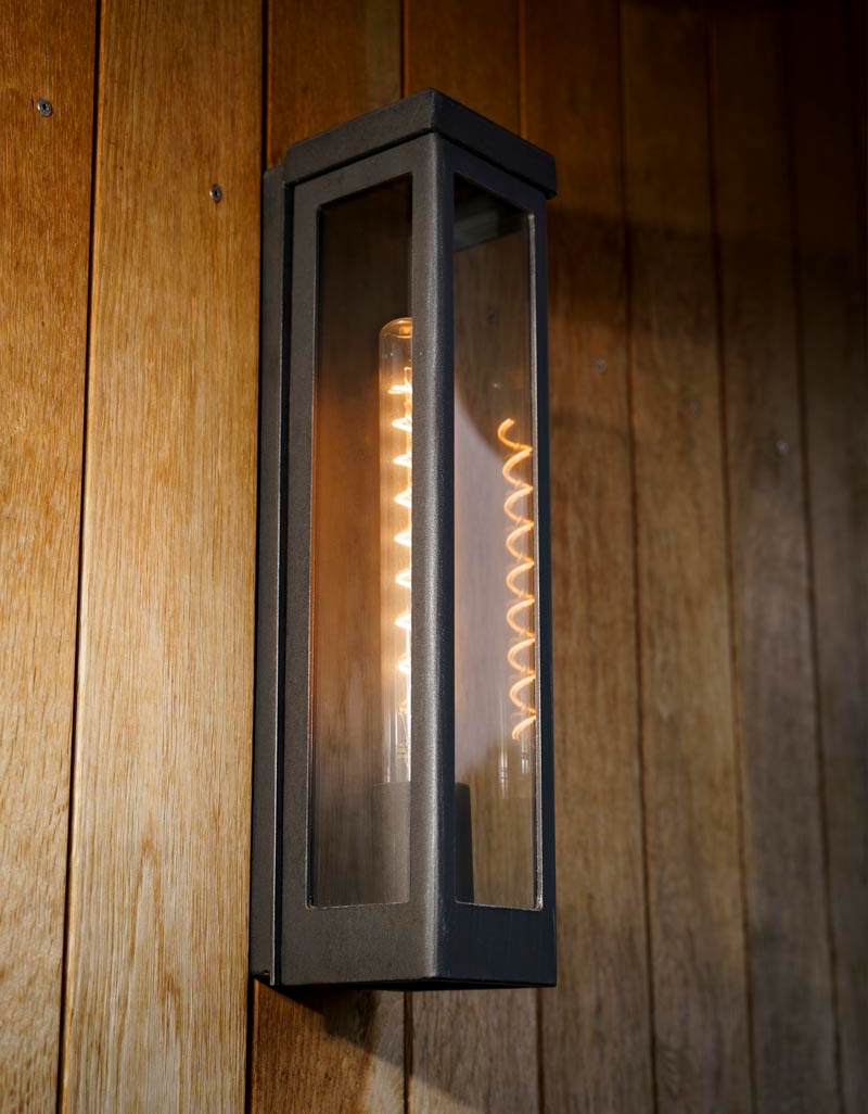 Classic Cubic Wrought Iron Wall Light WL 3736, Handcrafted in Germany